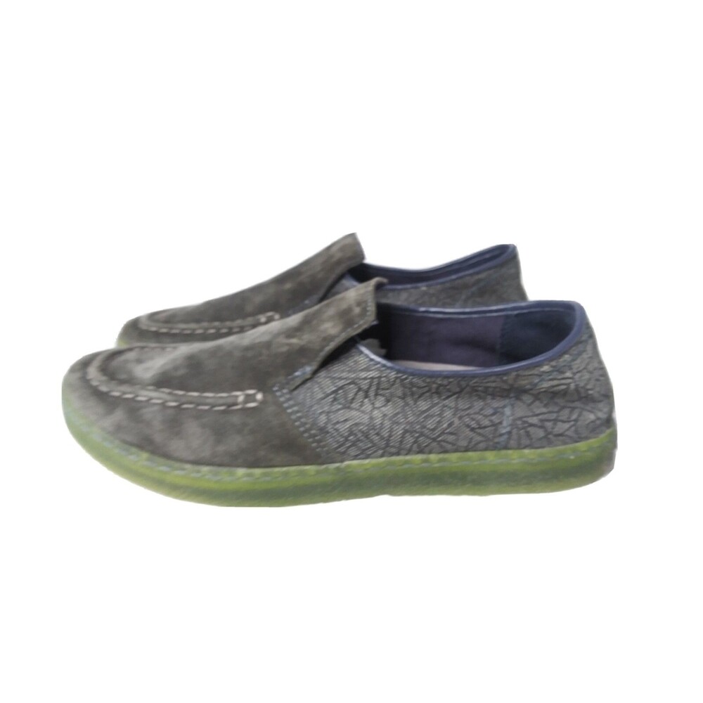 Hush Puppies Shoes Mens Size 10.5  Casual Loafer Moyen Green Suede Fabric